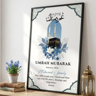 Arte de Pared Islámico Personalizado Umrah Mubarak