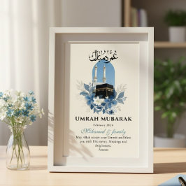 Arte de Pared Islámico Personalizado Umrah Mubarak
