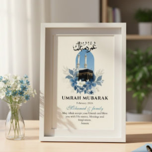 Arte de Pared Islámico Personalizado Umrah Mubarak