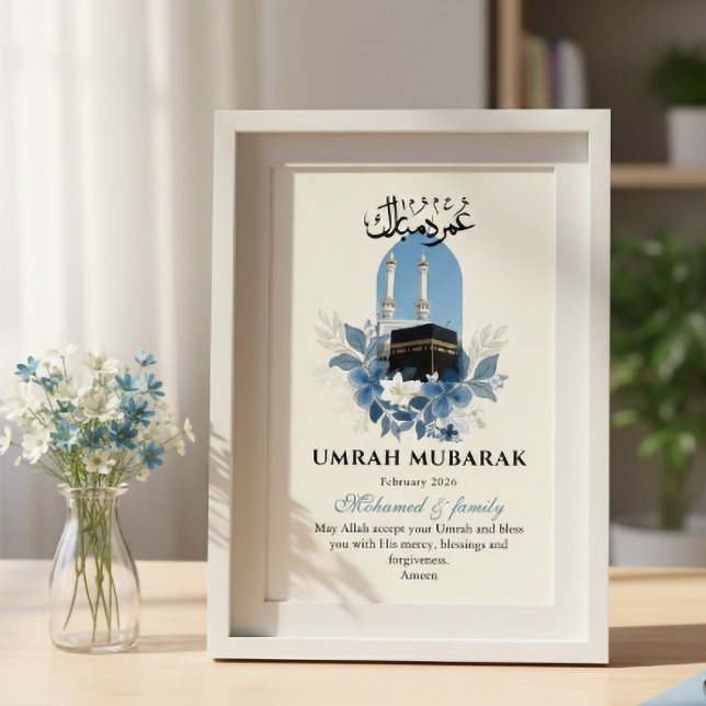 Arte de Pared Islámico Personalizado Umrah Mubarak (Subido por el creador)
