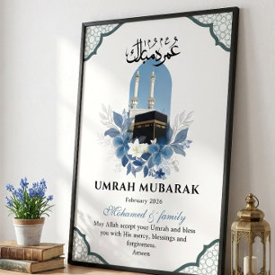 Arte de Pared Islámico Personalizado Umrah Mubarak