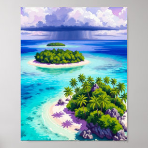 Arte de pared. Islas pequeñas