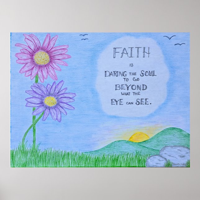 Arte de pared - La fe se atreve con el alma (Frente)
