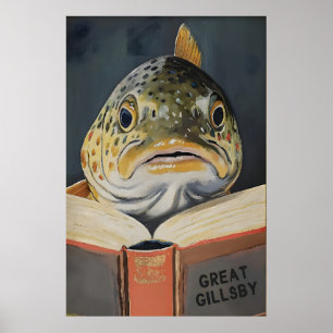 Arte de Pared Literario para Amante de Libros de P