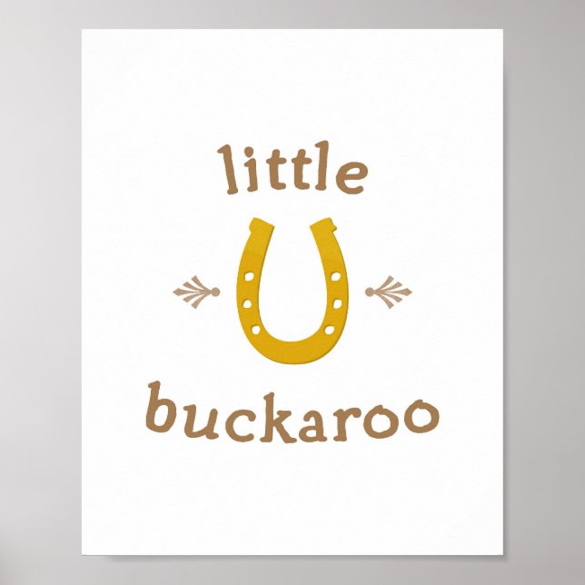 Arte de pared Little Buckaroo Impresión 8x10 (Frente)