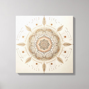 Arte de pared Mandala Boho   Geometría Sagrada Int
