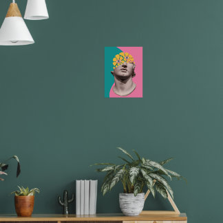 Arte de pared maximalista moderno y groovy