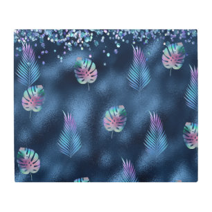 Arte de pared Metalizado azul oscuro