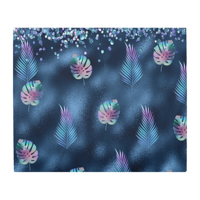 Arte de pared Metalizado azul oscuro (Anverso)