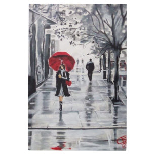 arte de pared Metalizado en tiempos de lluvia