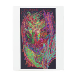 Arte de pared Metalizado floral radiante