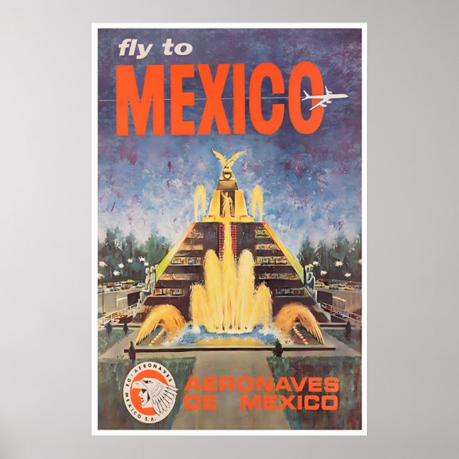 Arte de pared México Regalo Imprimir Póster de via (Frente)