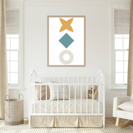 Arte de pared minimalista Bauhaus para nursery