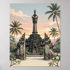 Arte de pared minimalista vintage de Denpasar Bali