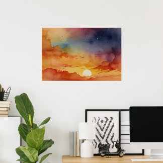 Arte de pared moderno de la naturaleza | Escenario