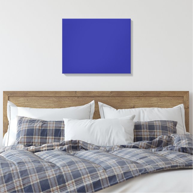 Arte de pared moderno y tranquilo de lona azul min (Insitu(Dormitorio))
