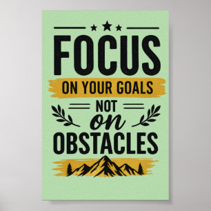 Arte de Pared Motivacional Póster Enfócate en tus 