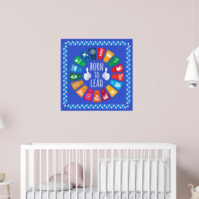 Arte de pared Objetivos de Desarrollo Sostenible 2 (Guardería 2)