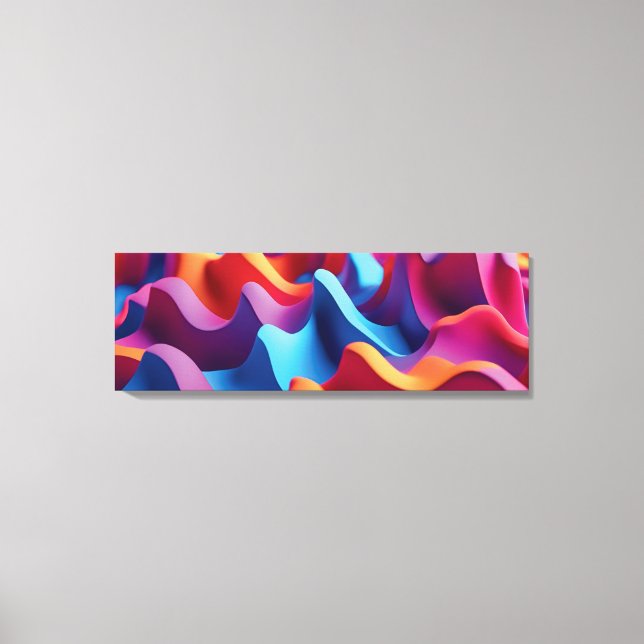 Arte de pared ondulada con abstracción dinámica -  (Anverso)