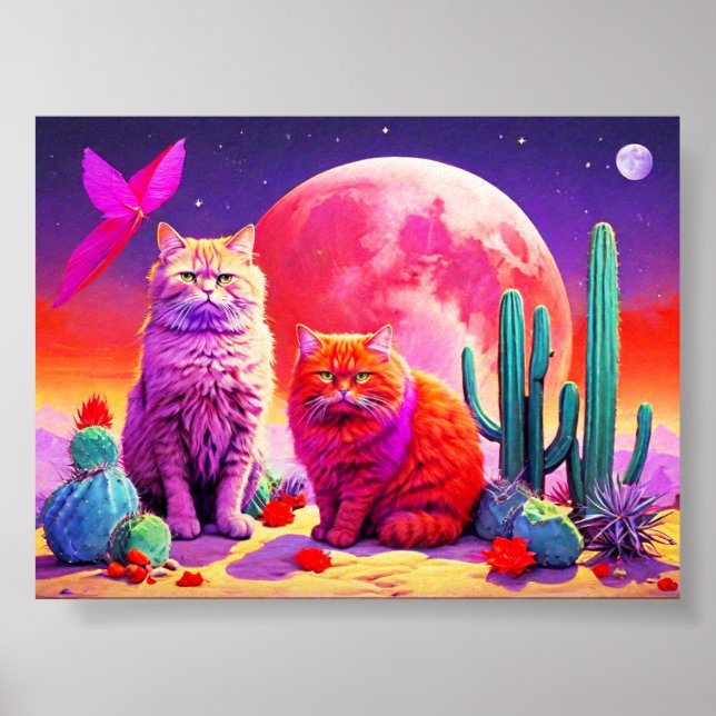 Arte de pared para amantes de los gatos (Frente)