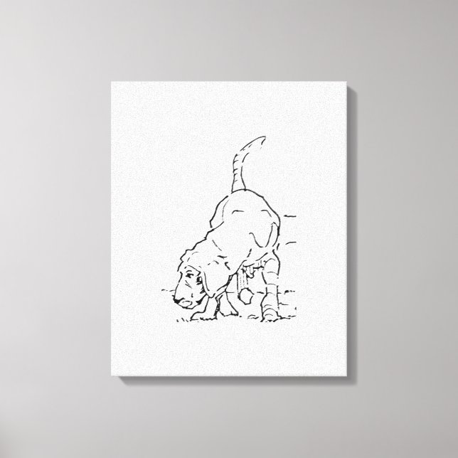 Arte de pared para amantes de perros, ilustración  (Anverso)