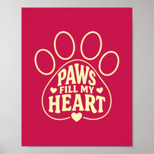 Arte de pared para amantes de perros - Tipografía