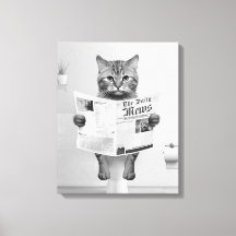 Arte de Pared para Baño para Amantes de Gatos, Gat