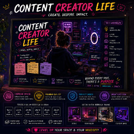 Arte de pared para el espacio de trabajo de Neon S
