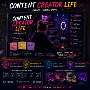 Arte de pared para el espacio de trabajo de Neon S