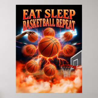 Arte de pared para fanáticos del baloncesto