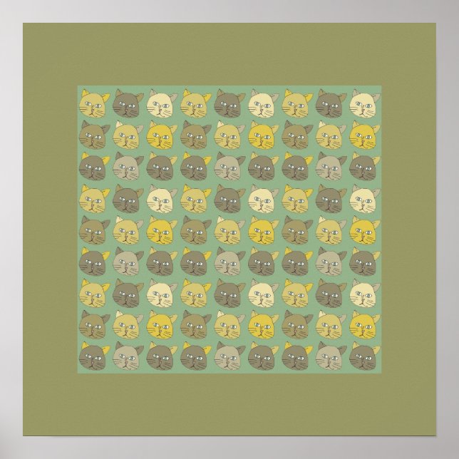 arte de pared para gatos (Frente)