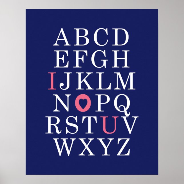 arte de pared para guardería alfabeto rosa niña be (Frente)