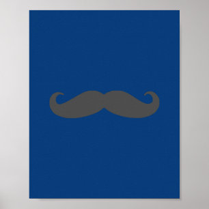 Arte de pared para guardería Bigote elegante queri