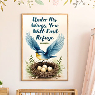 Arte de pared para guardería cristiana boho Bajo S