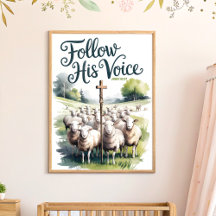 Arte de pared para guardería cristiana y niños 'Si