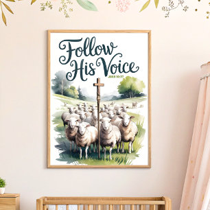 Arte de pared para guardería cristiana y niños 'Si