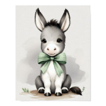 Arte de pared para guardería de burros