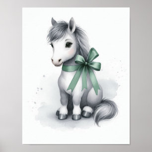 Arte de pared para guardería de caballos