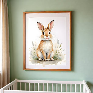 Arte de pared para guardería de conejos – Sala de 