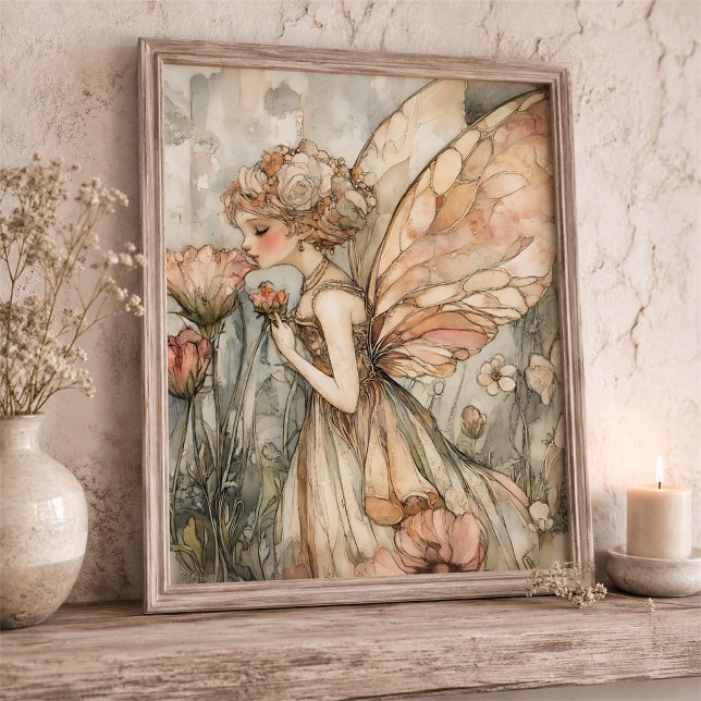 Arte de pared para guardería de hadas de las flore (Subido por el creador)