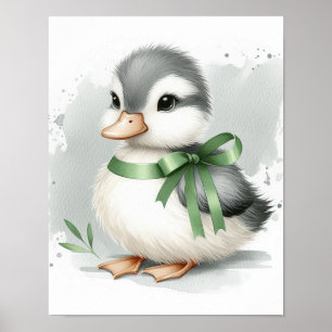 Arte de pared para guardería de patos
