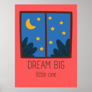 Arte de pared para guardería de pequeño soñador gr
