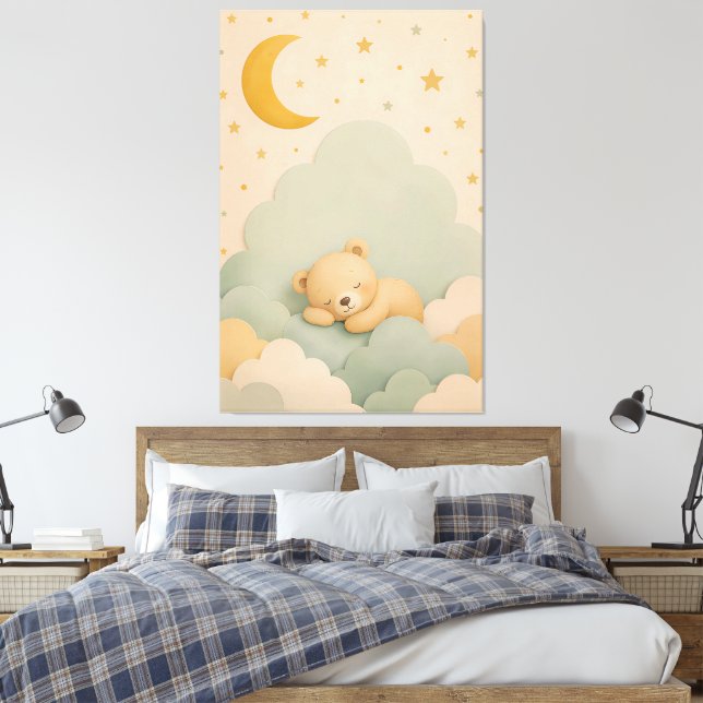 Arte de pared para guardería neutral | Impresión d (Insitu(Dormitorio))