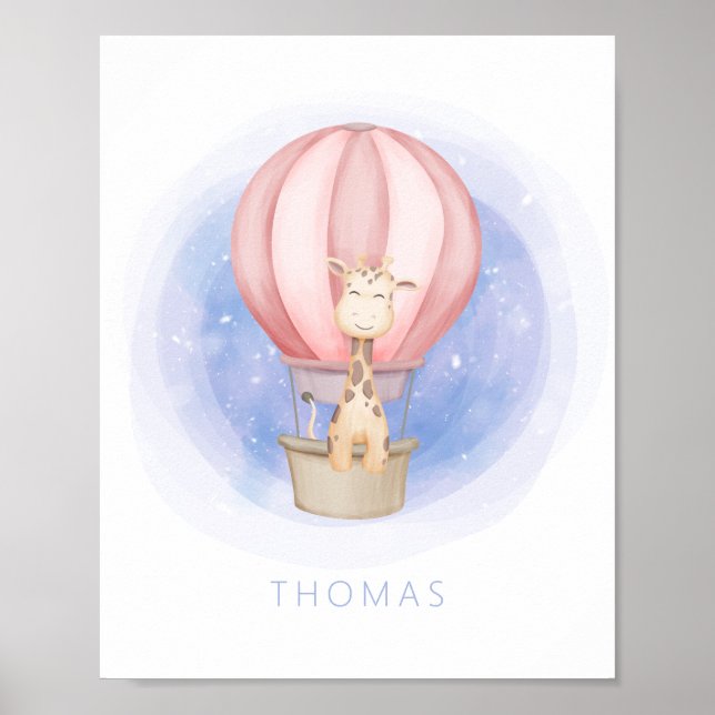 Arte de pared para habitación de bebé caprichosa j (Frente)