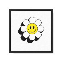Arte de Pared para Niños de Flor Sonriente – Ilust