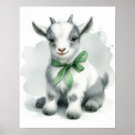 Arte de pared para nursery de cabras