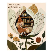 Arte de pared para rincón de lectura Cottagecore