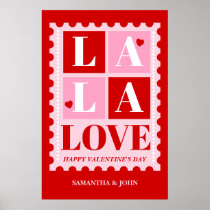 Arte de pared para San Valentín La La Love – Impri
