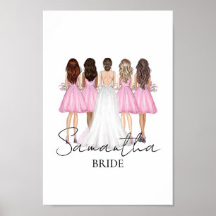 Arte de pared personalizado con nombre de novia re