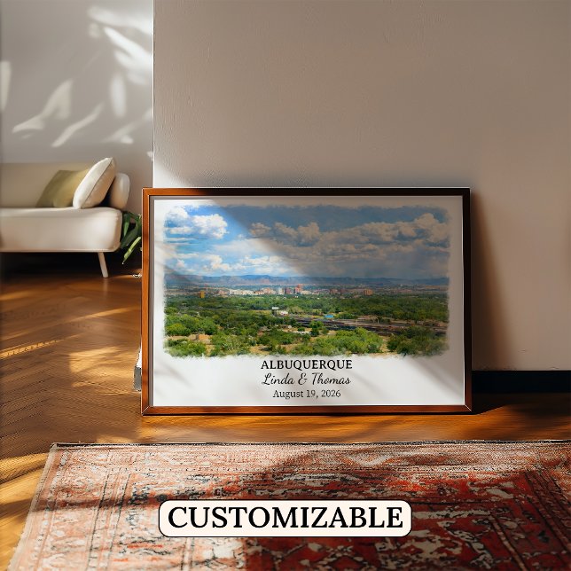 Arte de Pared Personalizado de Albuquerque, Póster (Subido por el creador)